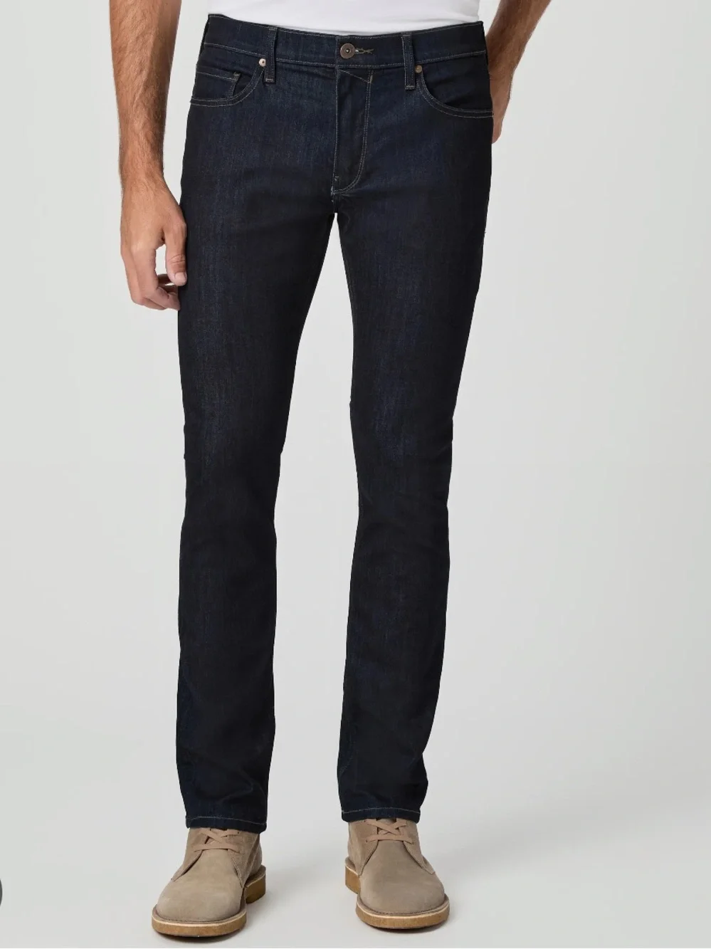 PAIGE Transcend Federal Slim Straight Jean Irvington Men's 32 x 29 Stretch Dark